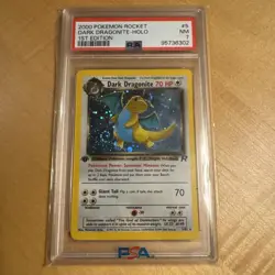 2000 POKEMON Team Rocket 1st ED Dark Dragonite #5/82 HOLO Rare PSA 7 Mint! 🔥💎 - Image 1