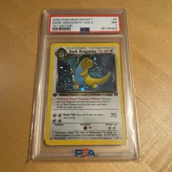 2000 POKEMON Team Rocket 1st ED Dark Dragonite #5/82 HOLO Rare PSA 7 Mint! 🔥💎 - Image 3
