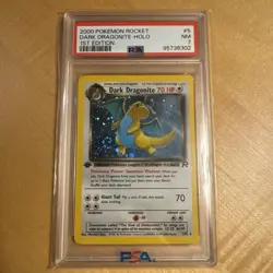 2000 POKEMON Team Rocket 1st ED Dark Dragonite #5/82 HOLO Rare PSA 7 Mint! 🔥💎 - Image 4