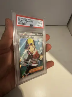 ETHAN'S ADVENTURE 221/182 PSA 10 POKEMON DRI DESTINED RIVALS ULTRA RARE Gem Mint - Image 2