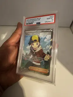 ETHAN'S ADVENTURE 221/182 PSA 10 POKEMON DRI DESTINED RIVALS ULTRA RARE Gem Mint - Image 3