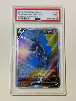 Pokemon Origin Forme Dialga V 177/189 Astral Radiance Full Art Ultra Rare PSA 9 - Image 1