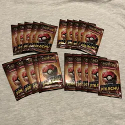 Pokemon Detective Pikachu Mini Booster Packs – Lot of 20 – Sealed – Spanish - Image 1
