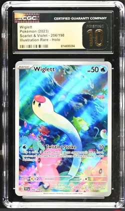 Wiglett 206/198 Scarlet & Violet Base. Pokemon. CGC Pristine 10. 💥 POP 1 💥 - Image 1