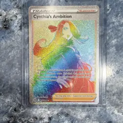 Pokemon Cynthia's Ambition Brilliant Stars 178/172 Secret Rare Holo Trainer - Image 1