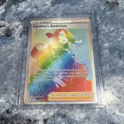 Pokemon Cynthia's Ambition Brilliant Stars 178/172 Secret Rare Holo Trainer - Image 3