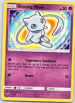 POKEMON TCG SHINING MEW 40/73 SLG RARE SHINING SHINING LEGENDS POKEMON - Image 1