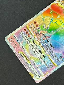 Glurak Vstar 174/172 Strahlende Sterne Rainbow Deutsch Ex - NM Pokemon - Image 3