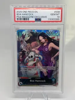 2025 ONE PIECE PROMOS PSA MAGAZINE EXCLUSIVE #038 BOA HANCOCK PSA 10 - Image 1