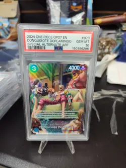PSA 10 2024 ONE PIECE OP07 EN 500 YRS #OP01-073 DONQUIXOTE DOFLAMINGO SP - Image 1