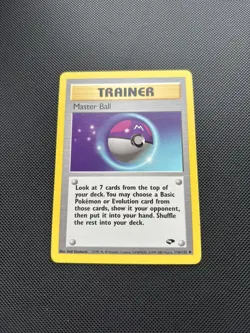 Pokemon Card Gym Challenge Master Ball 116/132 WOTC - Image 3