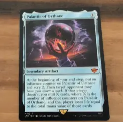 Magic: The Gathering Palantir of Orthanc Legendary Artifact Mythic Card 247 - Image 1