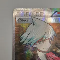 Pokemon Steven 95/98 XY Ancient Origins Ultra Rare Full Art Holo Trainer Card - Image 4