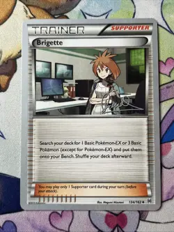 Pokemon TCG Card 2015 Breakthrough - Brigette 134/162 WC 2017 NM - Image 1