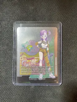Bulma E-73 Foil Full Art Energy Marker Dragon Ball Super Card Game - Image 1