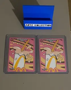 McDonald’s Card Milkshake Dip 14/24 X2 Brand New NM Condition - Image 1