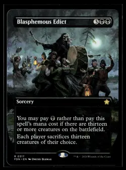 Foundations #317 Blasphemous Edict (Borderless) - Image 1