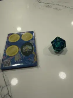 Ninja Turtles Treasure Pack D20 Leonardo Spindown /Acrylic Tokens - TMNT MTG - Image 1