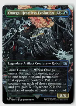 Omega, Heartless Evolution (Borderless) #347 (Foil) NM Final Fantasy Magic MTG - Image 1