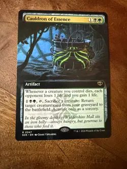 Cauldron of Essence Extended Art - Secrets of Strixhaven - MTG - Image 1