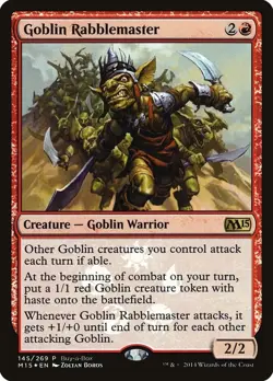 Goblin Rabblemaster Foil P Buy-A-Box Promos 145 NM - Image 1