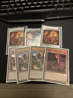 YuGiOh Card Fire King Deck Ft Jurrac Bits and hand traps ash blossom and nibiru - Image 1