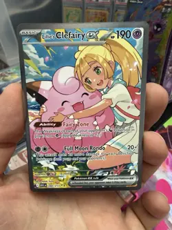 Lillie's Clefairy EX 280/217 Ascended Heroes Special Illustration Rare Pokemon - Image 1