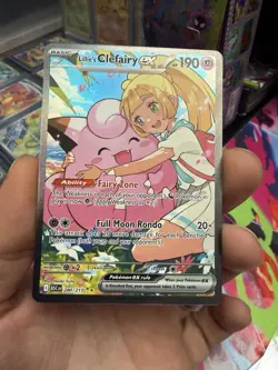 Lillie's Clefairy EX 280/217 Ascended Heroes Special Illustration Rare Pokemon - Image 1
