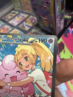 Lillie's Clefairy EX 280/217 Ascended Heroes Special Illustration Rare Pokemon - Image 3