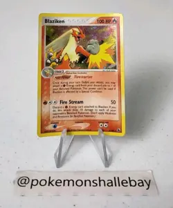 Blaziken 3/109 - Ruby & Sapphire *LP* Holo Rare Pokemon Card *W/ SWIRL* - Image 1