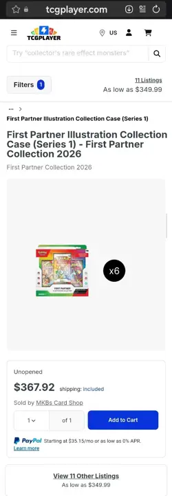 Pokemon First Partner Series 1 Illustration Collection Complete Box Sequential - Image 1