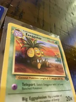 Pokemon TCG Exeggutor Jungle 35/64 Regular Unlimited Uncommon MP With Crease - Image 4