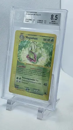 Pokemon 2002 Meganium Expedition Holo Rare #18 BGS 8.5 - Image 3