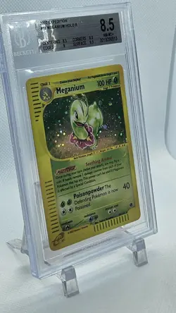 Pokemon 2002 Meganium Expedition Holo Rare #18 BGS 8.5 - Image 4