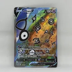 Unown V 2022 Pokemon 177/195 Silver Tempest Full Art Ultra Rare Holo - Image 1