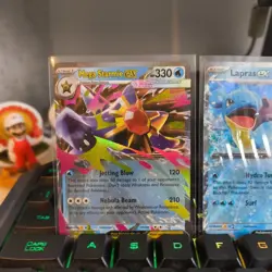 Pokemon EX Bundle: Mega Starmie 021/088 Lapras 022/088 Mega Clefable 031/088 NM - Image 2