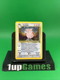 Clefable 1/64 Jungle Set Holo foil Rare Pokemon Card WOTC- LP - Image 1