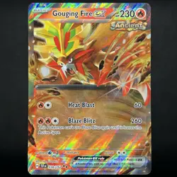 Pokemon TCG Temporal Forces Gouging Fire EX Holo Double Rare 038/162 NM - Image 1