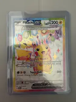Pikachu ex 219/191 Ultra Rare Surging Sparks Pokemon Near Mint - Image 1