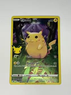 2021 Pokemon TCG Pikachu 005/025 Holo 25th Anniversary Celebrations NM - Image 1
