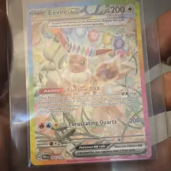 Pokemon Eevee EX Prismatic Evolutions Special Rare Holo 167/131 200 HP Eng - Image 1