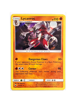Lycanroc 75/147 Rare Holo Burning Shadows POKEMON TCG ENGLISH NM/M - Image 1