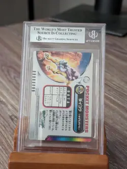 2004 Pokemon Bandai Carddass Zukan Raikou Holo #50 BGS NM-MT+ 8.5 - Image 2