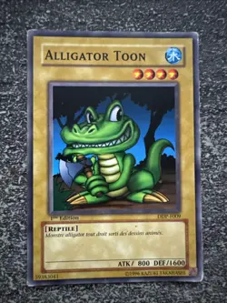 CARTE YU-GI-OH! ALLIGATOR TOON 1ST DDP-F009 EXCELLENT - Image 1