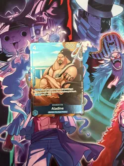 OP14-043 Aladine Dash Pack R Full Art One Piece TCG English Card - Image 1
