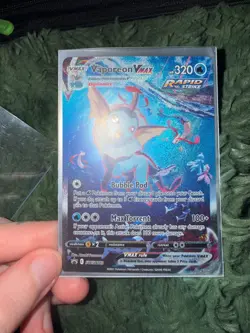 Vaporeon VMAX SWSH182 SWSH: Sword & Shield Promo Cards Holo - Image 2