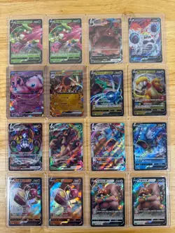 Lot of 16 Assorted Korean Pokemon TCG Cards ALL ex, V, and VMAX Pack Fresh NM! - Image 1