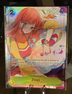 Zeus OP11-106 Promo Card Sealed Games Fest 24-25 One Piece Nami Bandai - Image 1