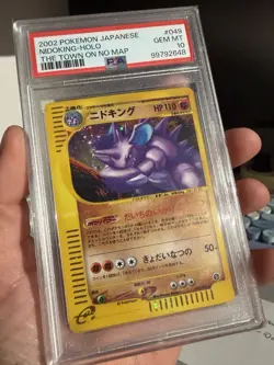 Nidoking Holo PSA 10 2002 Japanese #049 Town On No Map GEM MINT Pokemon Card - Image 2