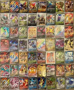 100 POKEMON CARD LOT | 2 GUARANTEED EX/V/GX/GOLD + HOLOS AND REVERSES + BULK - Image 1